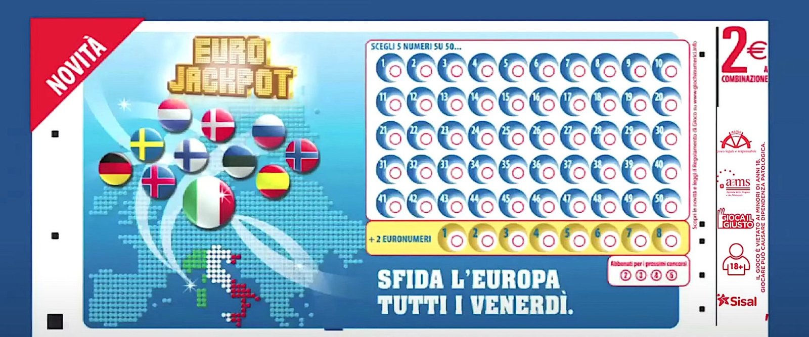 EuroJackpot, estrazione di venerdì 15 novembre 2024