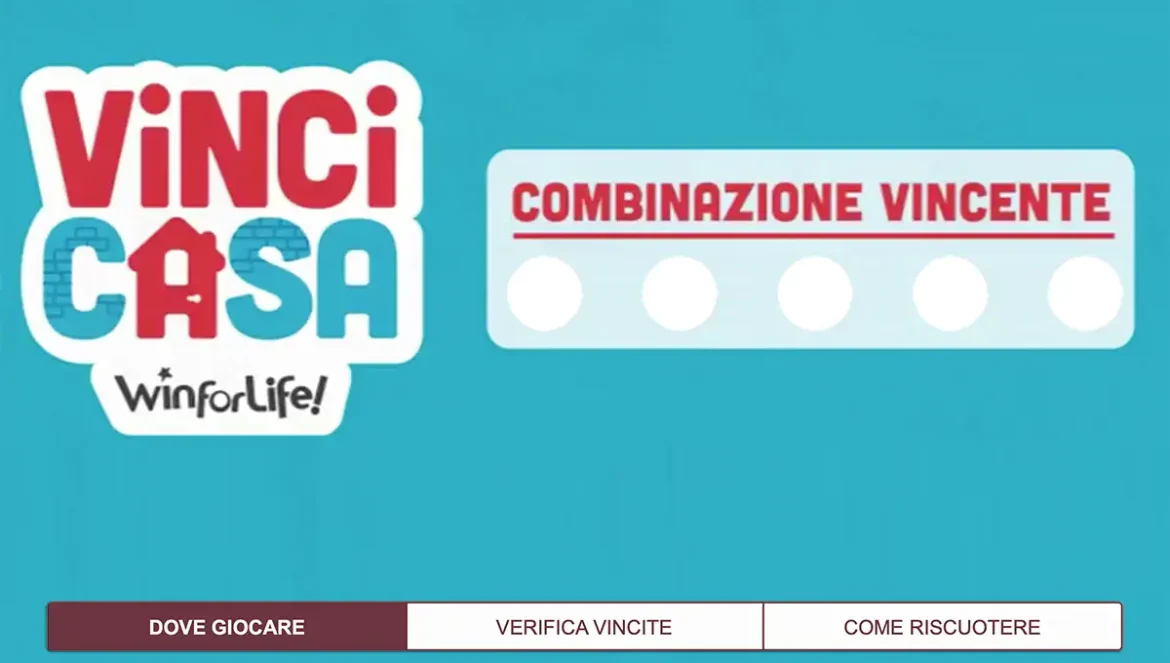 VinciCasa, estrazione di oggi giovedì 12 settembre 2024