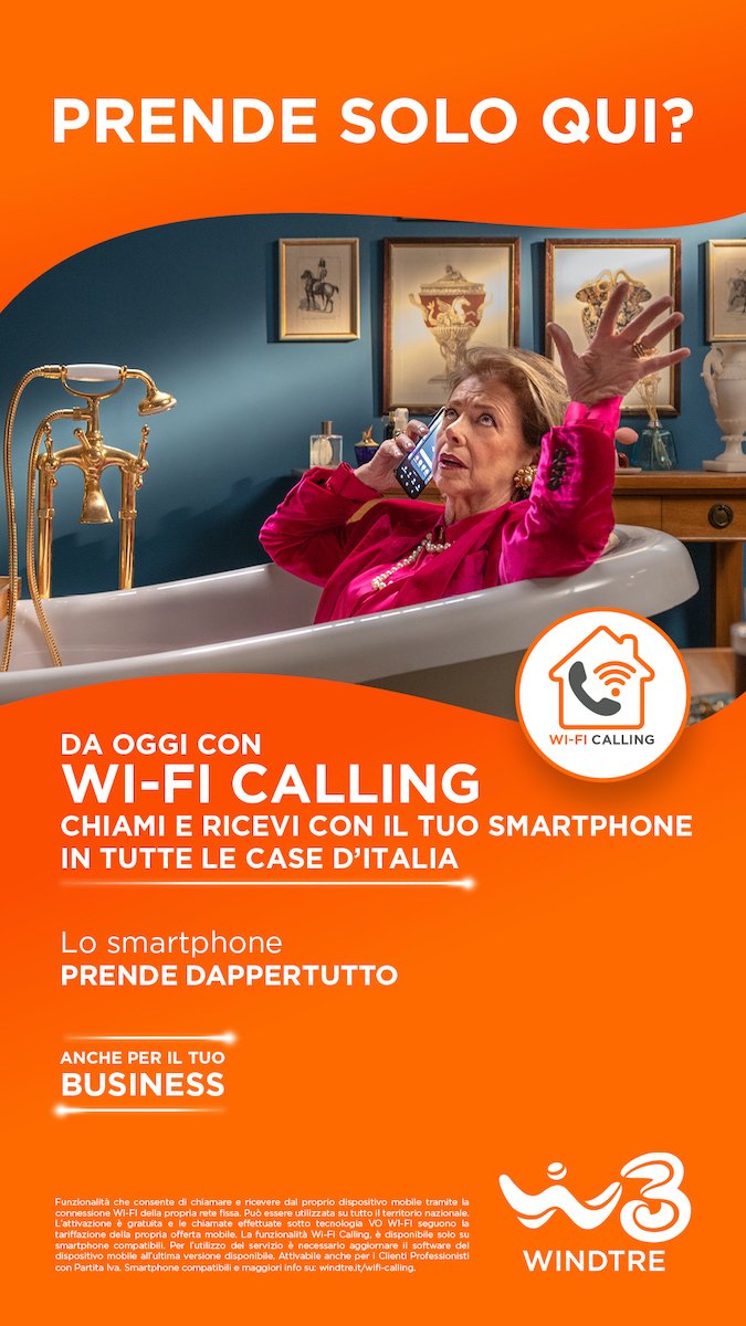 WINDTRE: Wi-Fi Calling da oggi disponibile anche su tutte le reti wi-fi