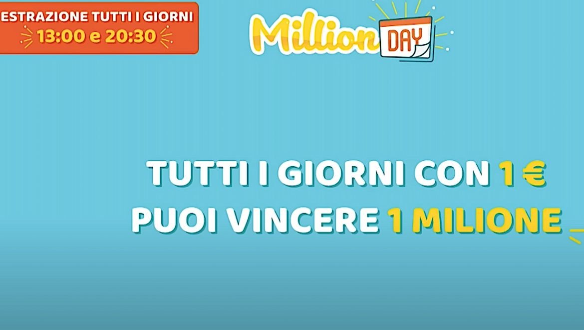 MillionDay, estrazione delle 20:30 di oggi giovedì 12 settembre 2024