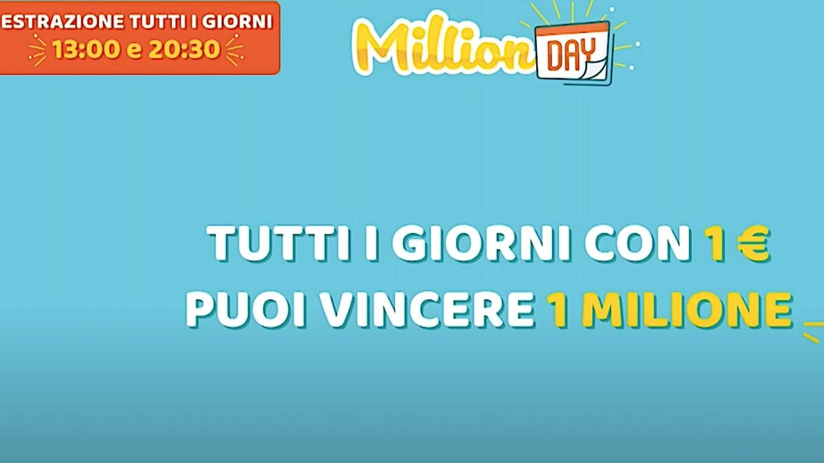 MillionDay, estrazione delle 13:00 di oggi domenica 20 ottobre 2024