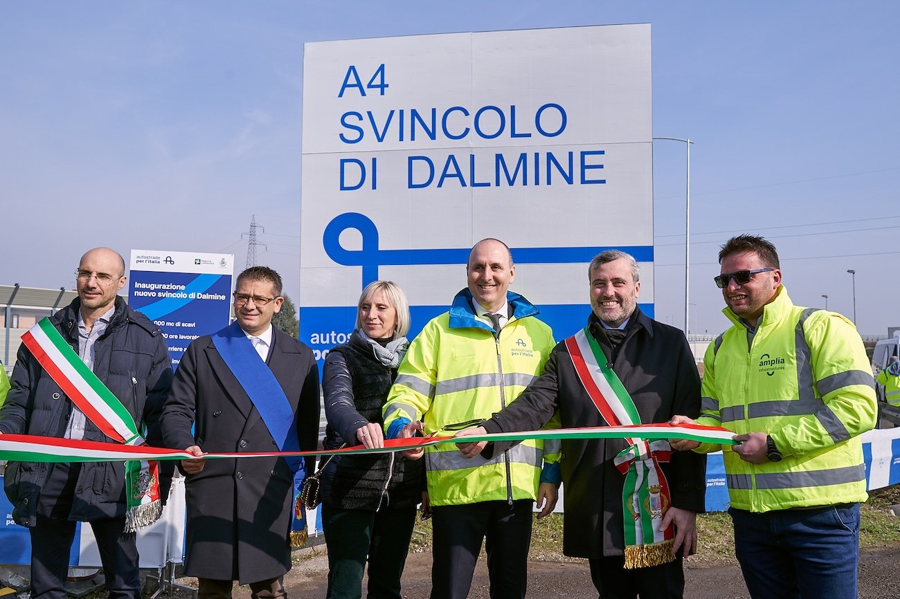 Autostrade per l'Italia: inaugurato il nuovo svincolo di Dalmine sulla A4 Milano-Brescia
