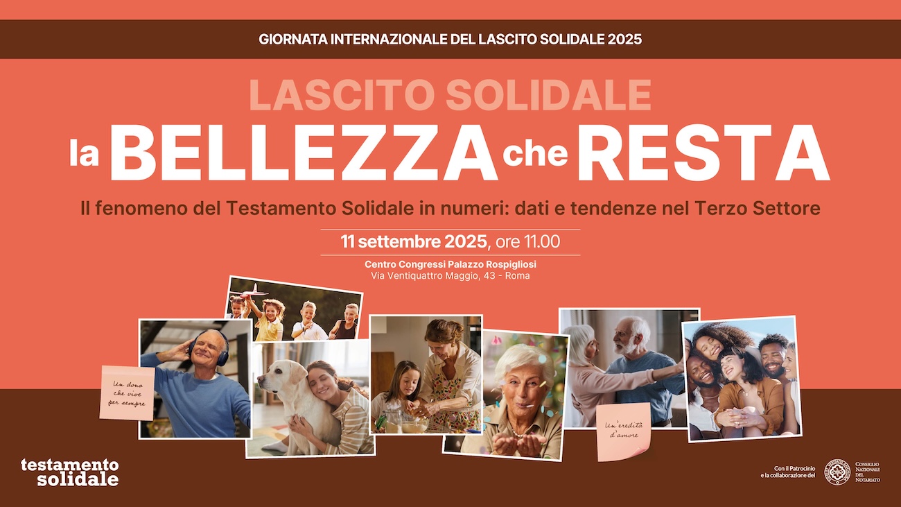 Lasciti solidali: tra 2020 e 2024 il non profit fotografa trend in crescita, ma crisi pesa su propensione italiani